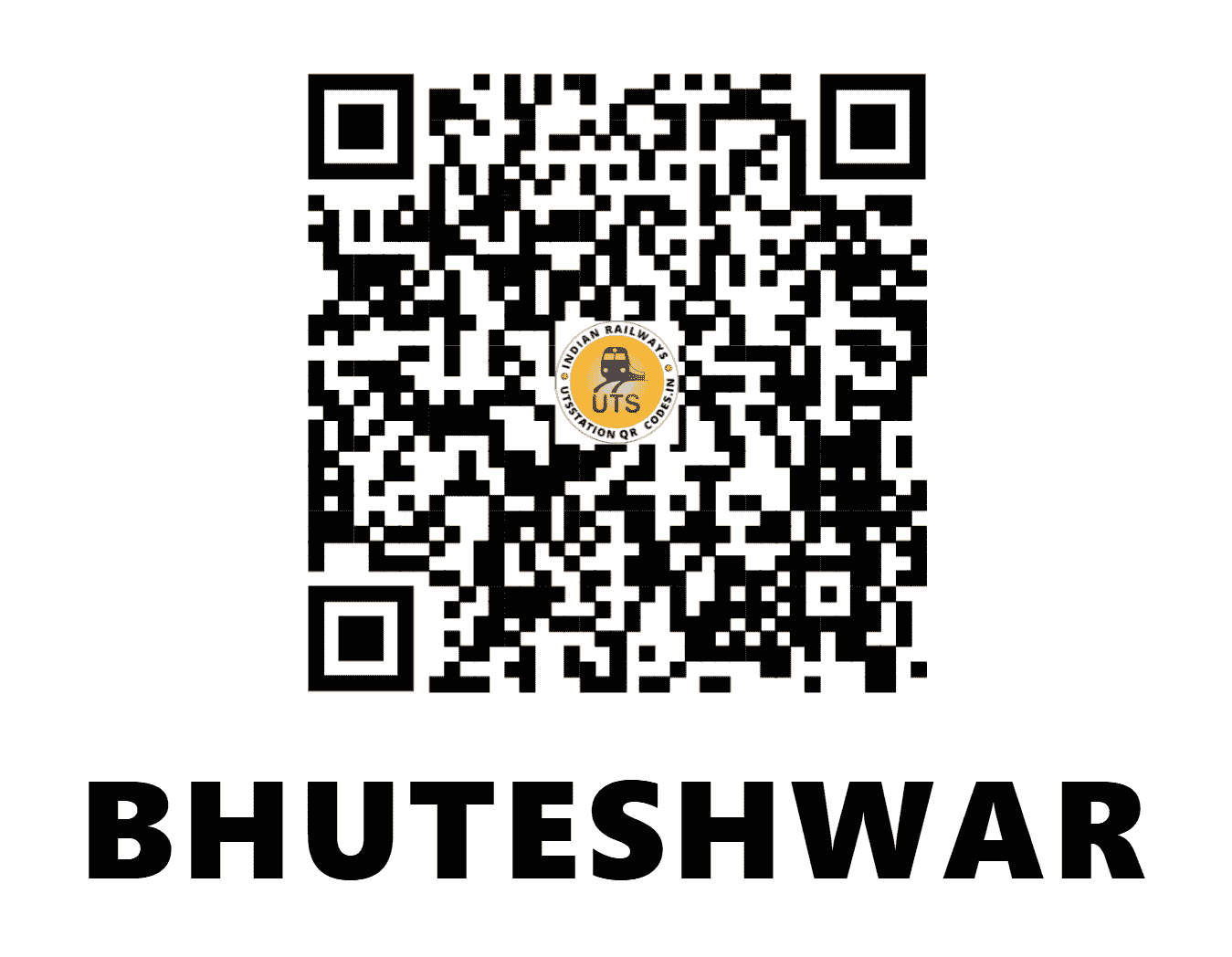 UTS QR Code for BHUTESHWAR - BTSR (NC - UTTAR PRADESH)